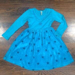 Mignone Turquoise Star Dress size little girls 4